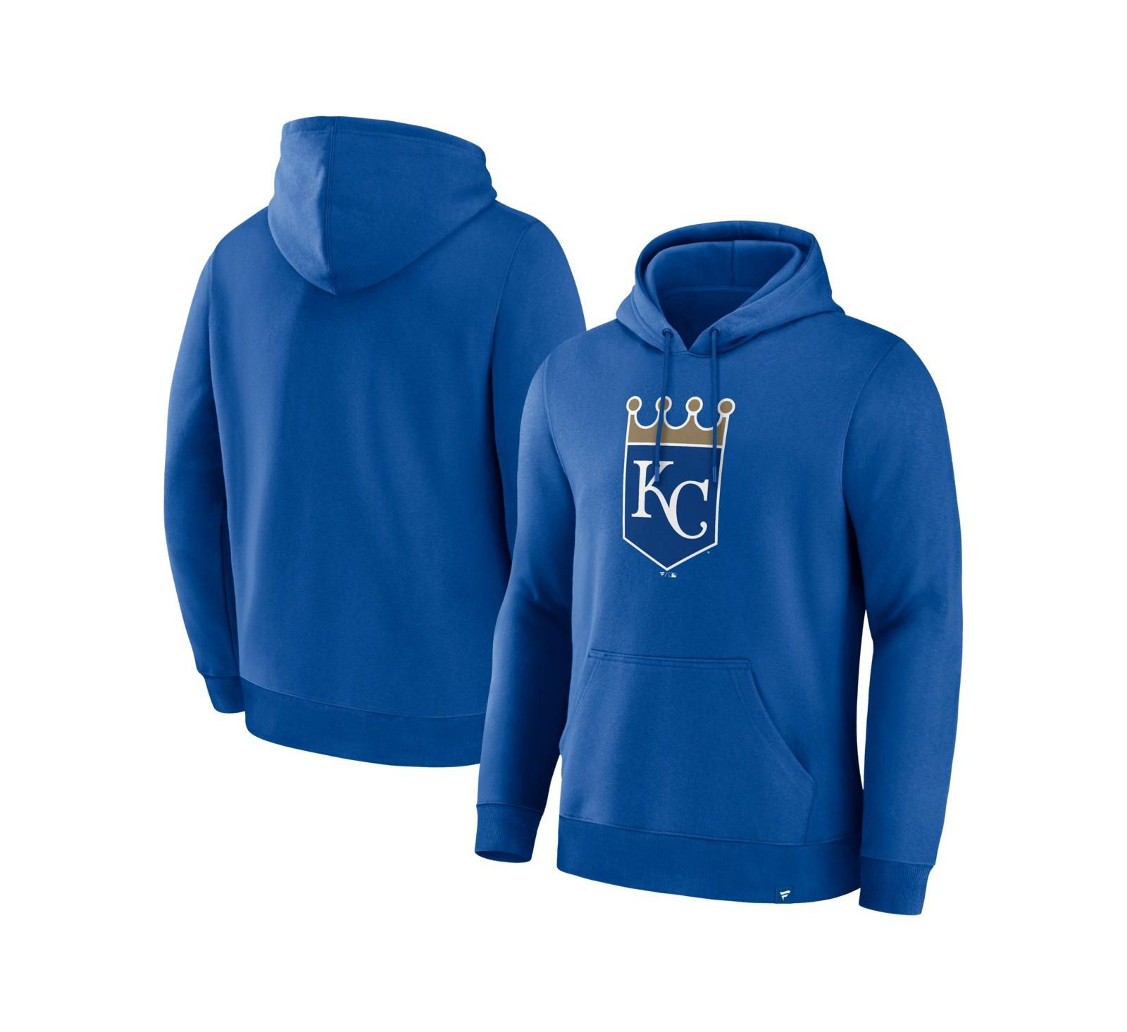 Мужской свитшот Fanatics Royal Kansas City Royals Primary Logo Legacy Hoodie