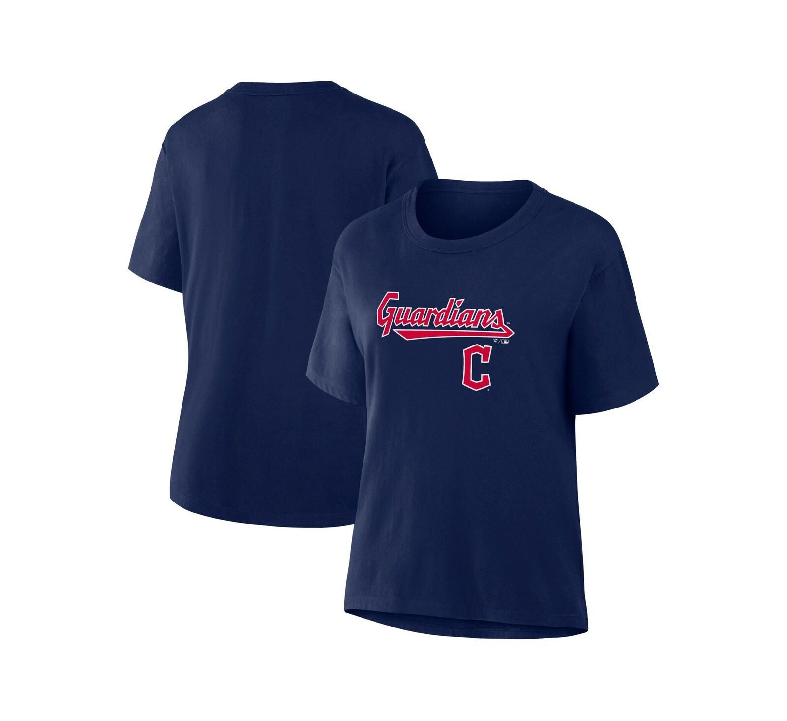 Fanatics Женская футболка Cleveland Guardians Lockup Legacy Navy