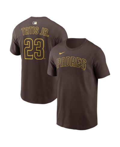 Nike Men's Fernando Tatis Jr. Brown San Diego Padres Home Name & Number T-Shirt