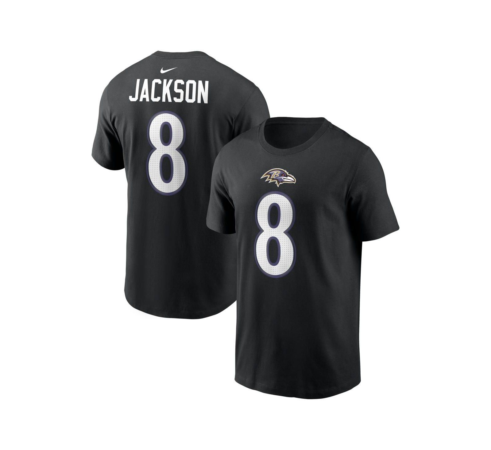 Nike Мужская футболка Baltimore Ravens Lamar Jackson Black
