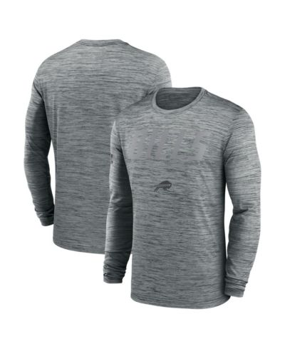 Nike Мужская футболка с длинным рукавом Buffalo Bills Sideline Offensive Transition Velocity Dri-FIT, серая