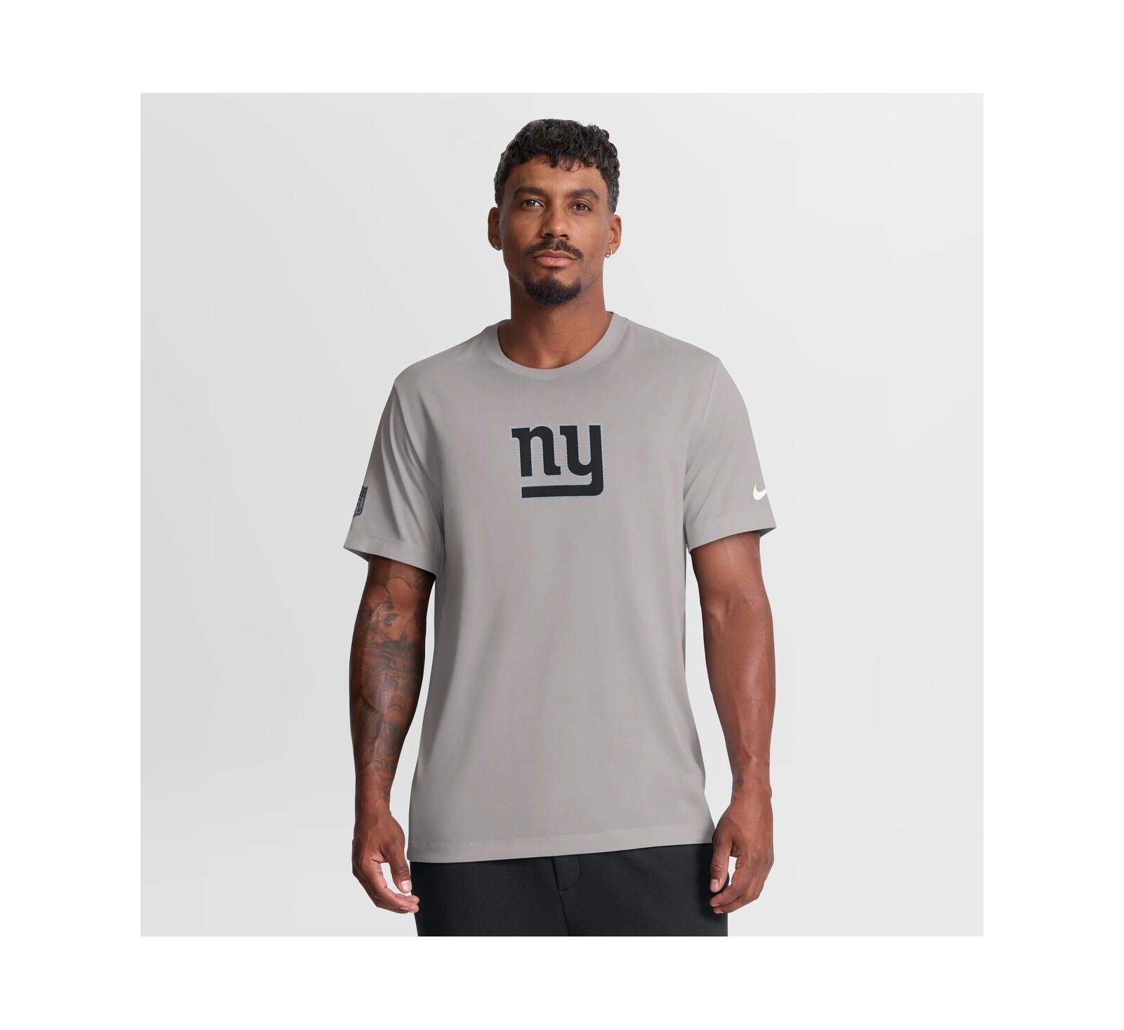 Мужская футболка Nike Dri-FIT с логотипом New York Giants, серая