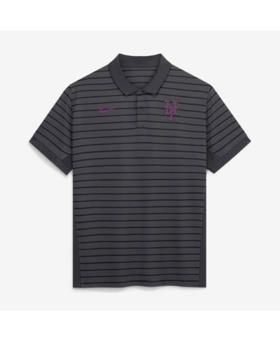 Nike Мужская рубашка поло New York Mets Authentic Collection City Connect Striped Victory Dri-FIT