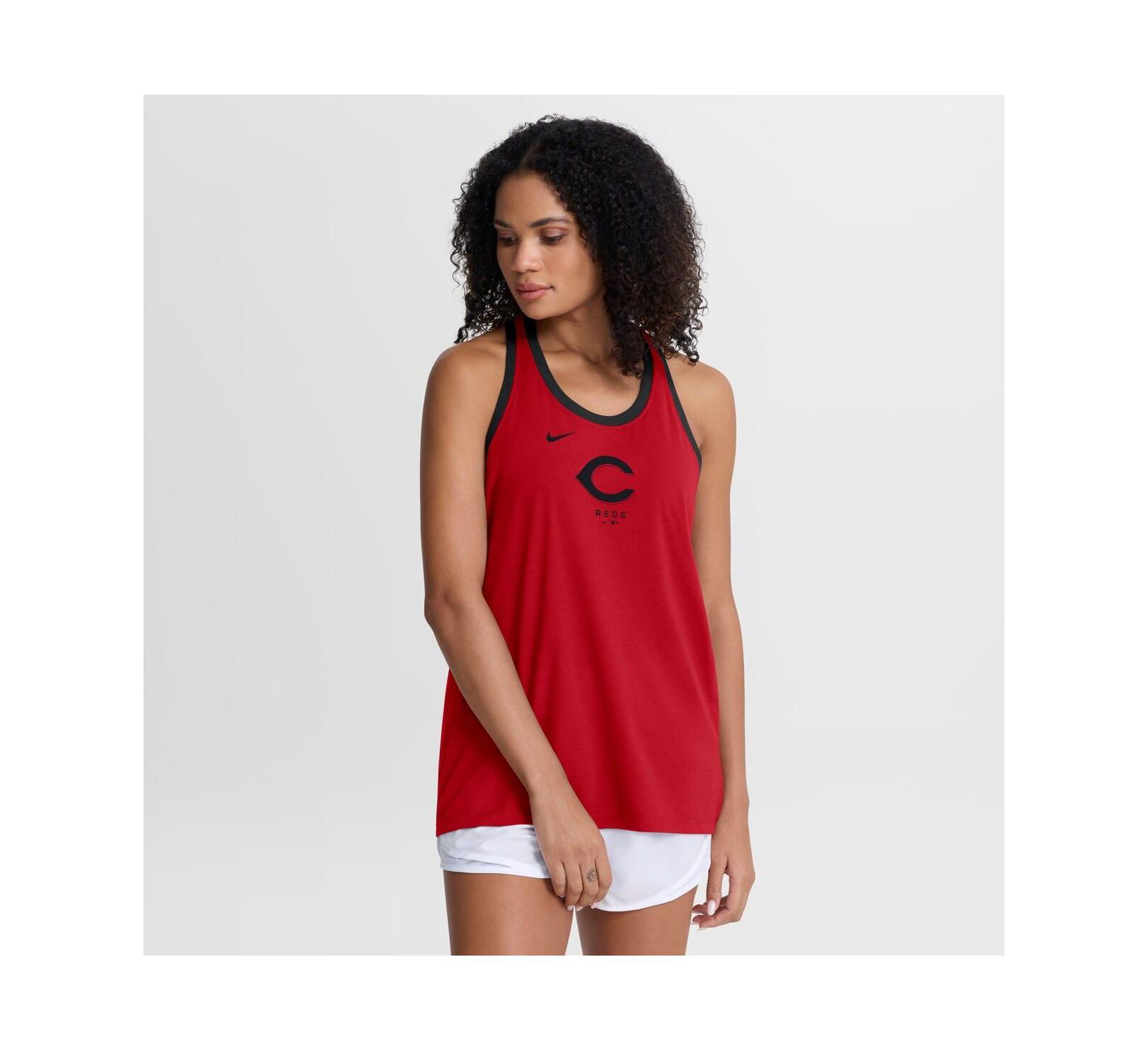 Nike Women's Red Cincinnati Reds Tri-Blend Dri-FIT Racerback Tank Top