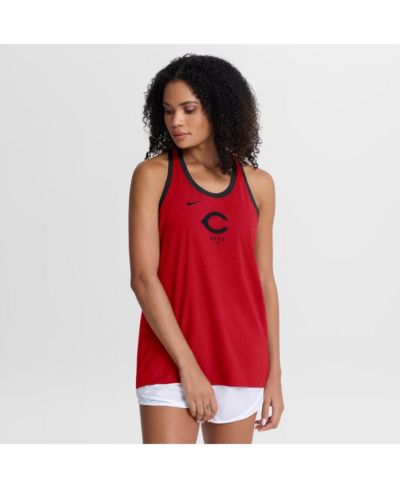 Женский майка Nike Cincinnati Reds, красный, Dri-FIT, с открытой спиной