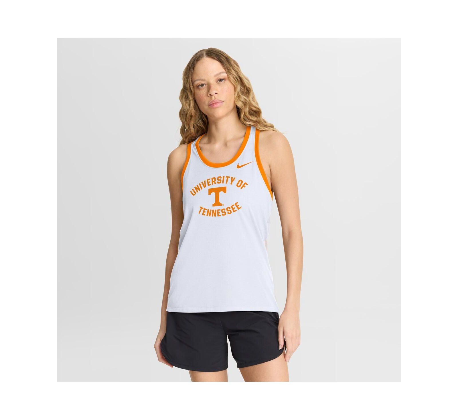Женский топ Nike White Tennessee Volunteers Uni Name Tri-Blend Dri-FIT