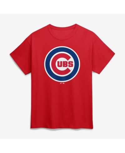 Мужская футболка Logo Athletic с логотипом Chicago Cubs красного цвета