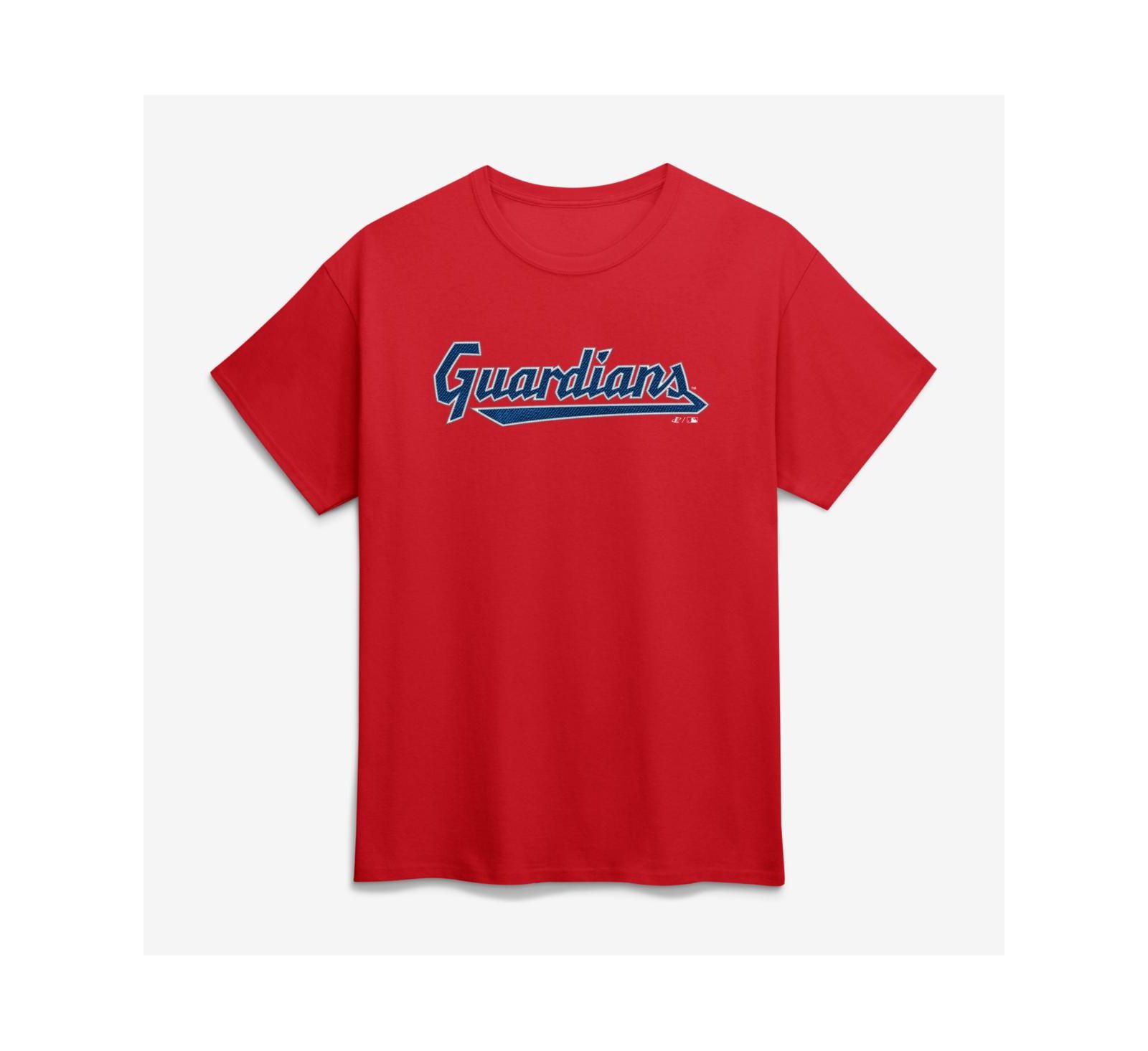 Мужская футболка Logo Athletic Red Cleveland Guardians Wordmark