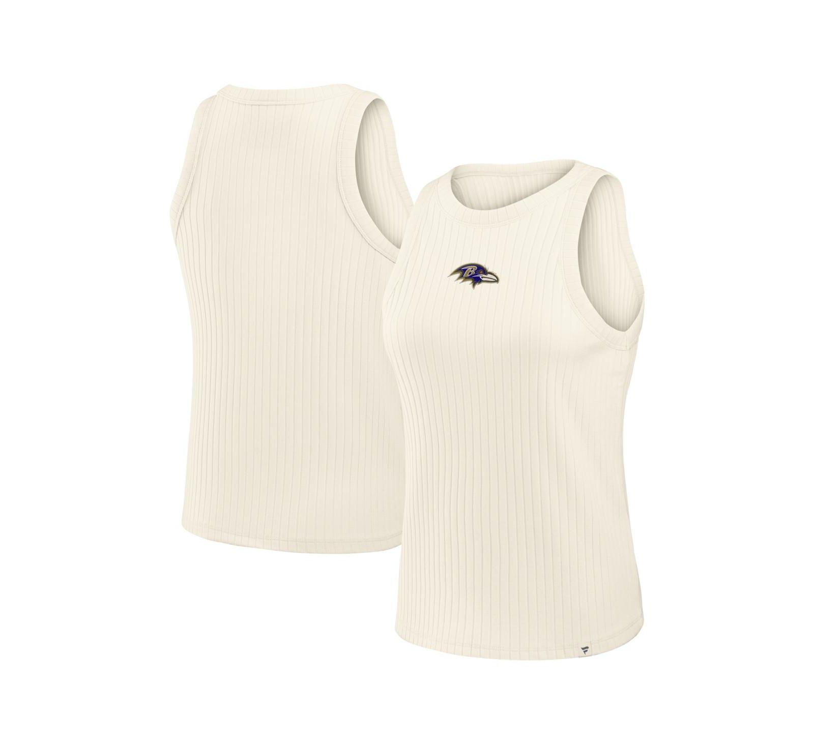 Женский майка-топ Fanatics Baltimore Ravens Star Play Tri-Blend Ribbed Cream