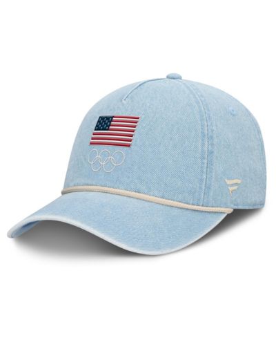 Мужская кепка Fanatics Team USA Denim Rope Adjustable, Light Blue