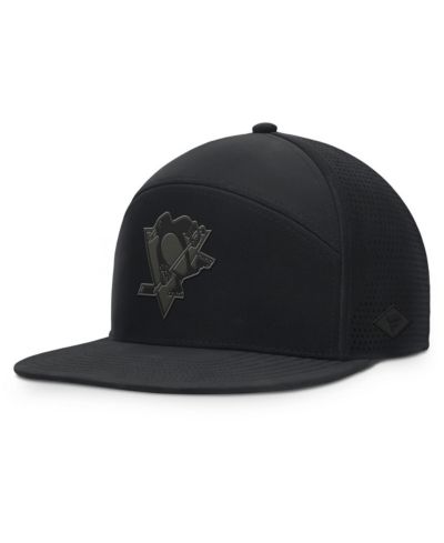 Fanatics Men's Black Pittsburgh Penguins Front Office Adjustable Hat