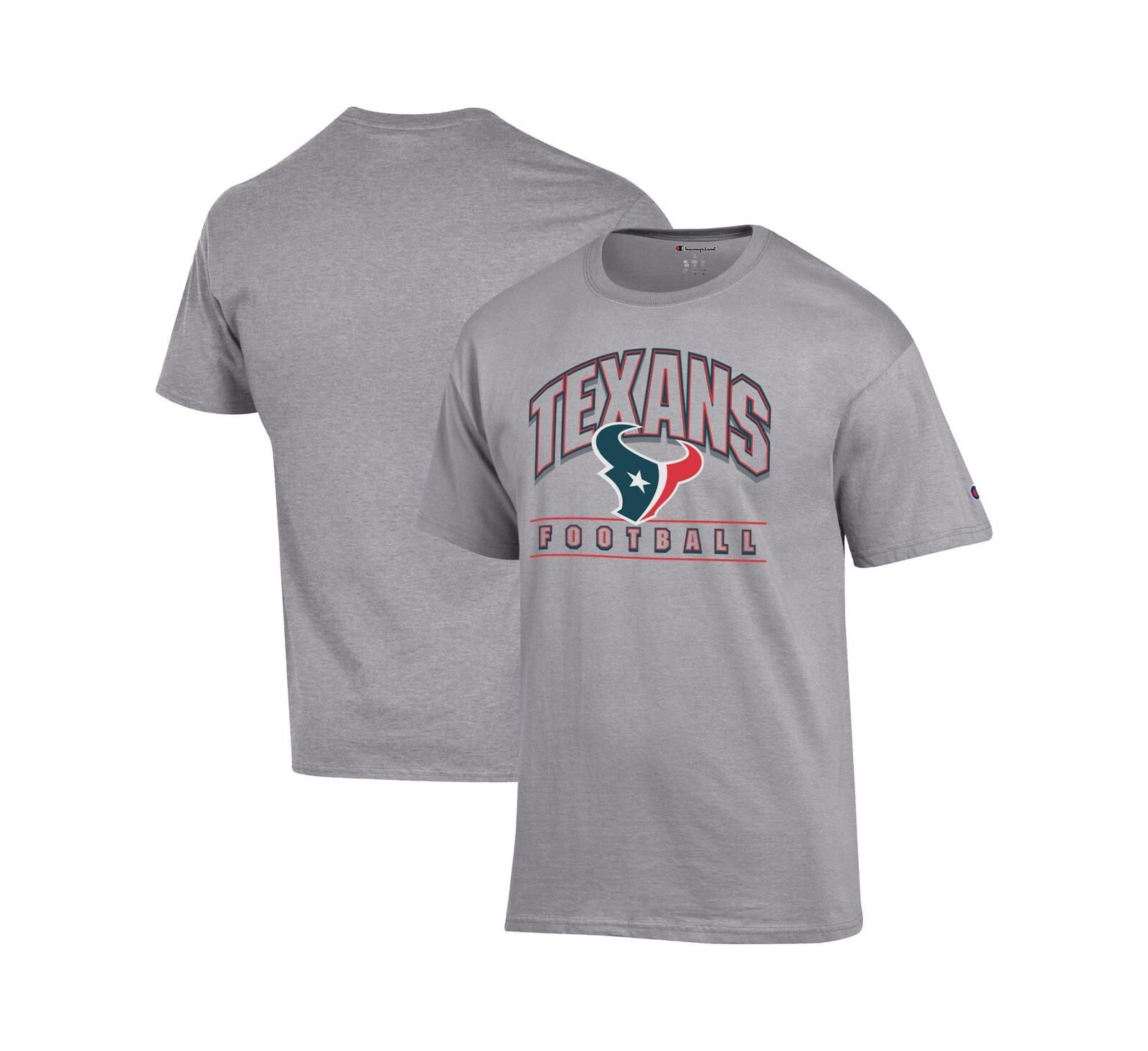 Мужская футболка Champion Heather Gray Houston Texans Football