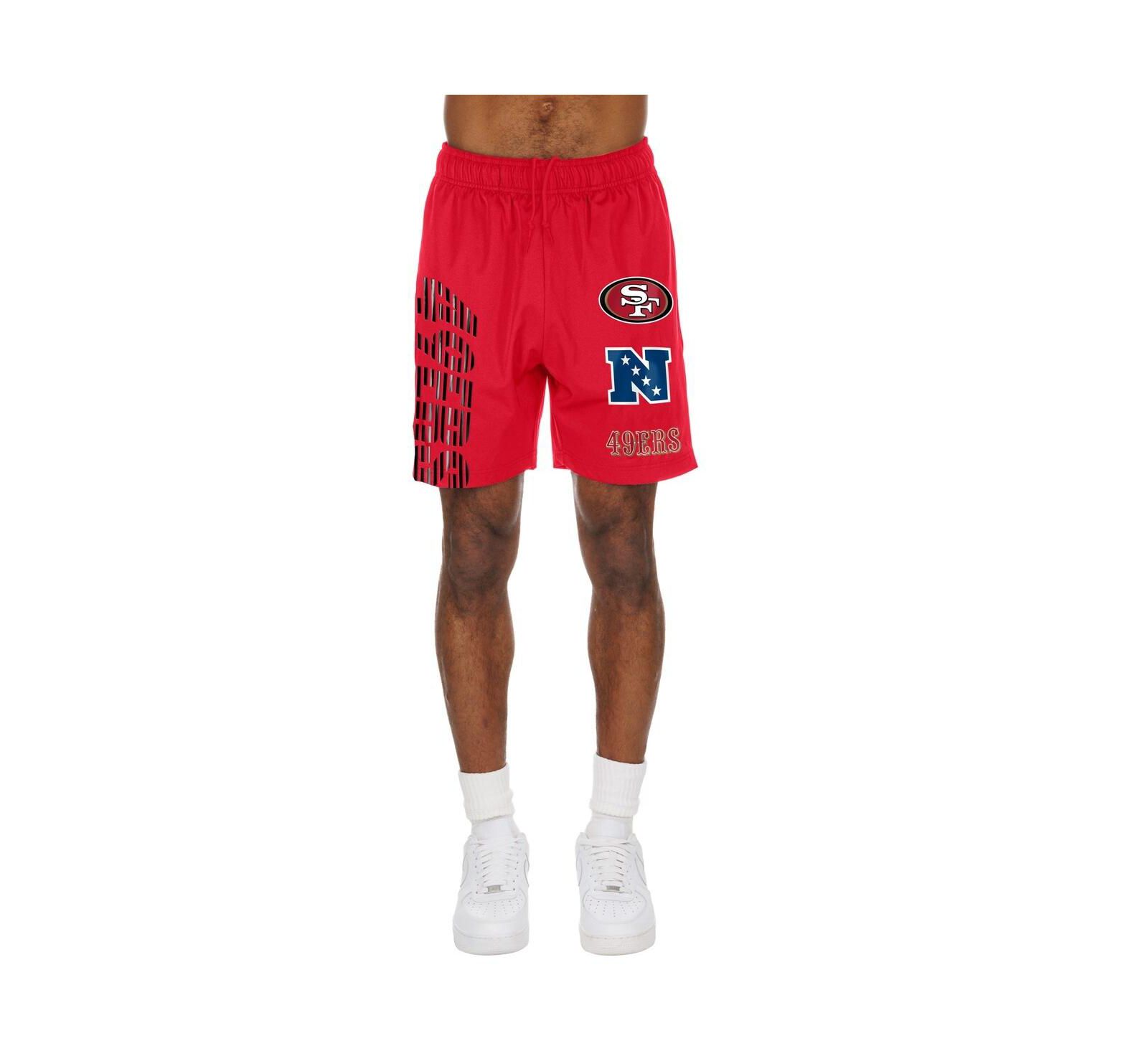 New Era Men's Scarlet San Francisco 49ers Match Shorts