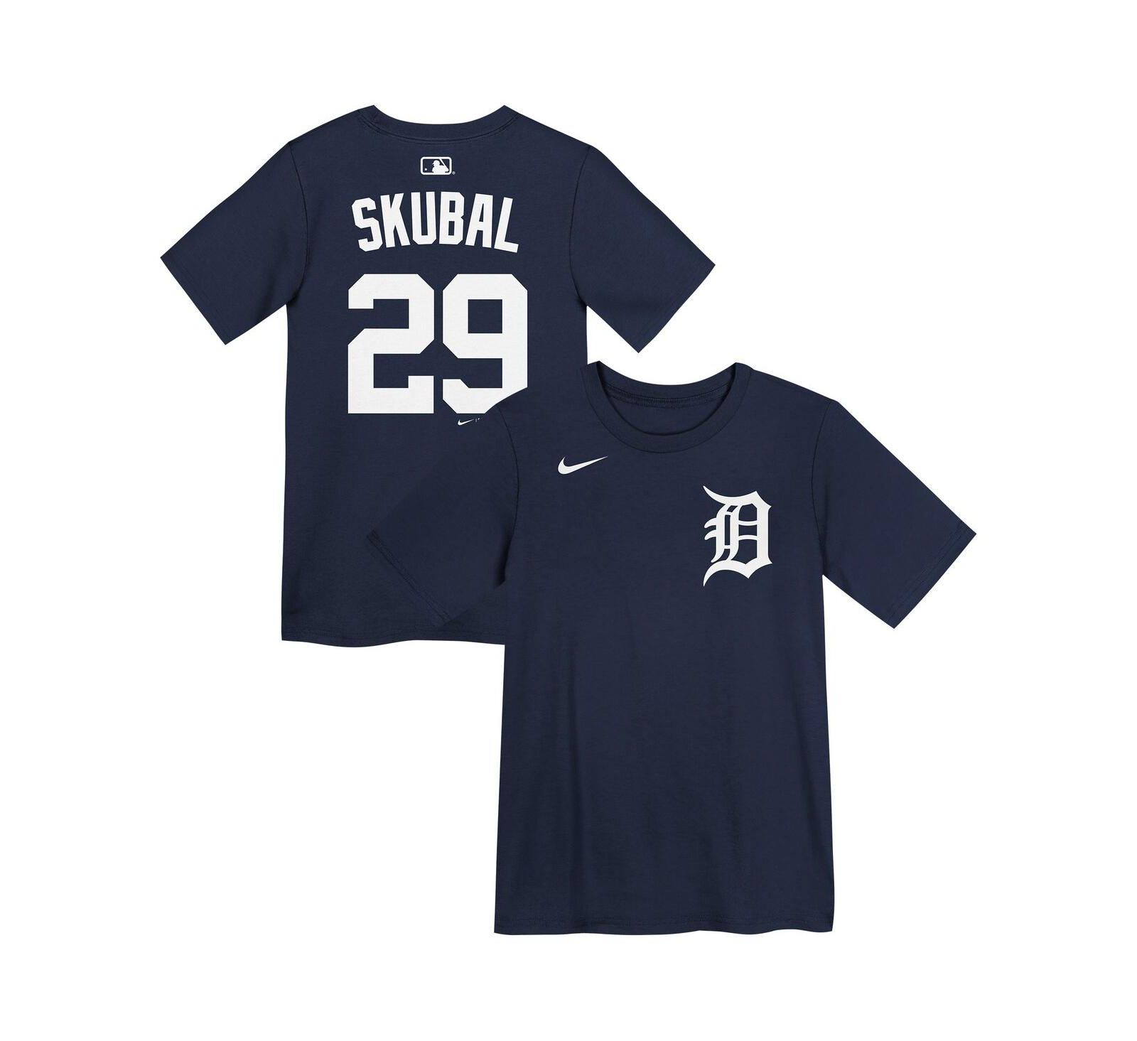 Детская футболка Nike Preschool Tarik Skubal Navy Detroit Tigers Name & Number