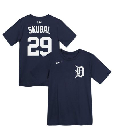 Детская футболка Nike Preschool Tarik Skubal Navy Detroit Tigers Name & Number