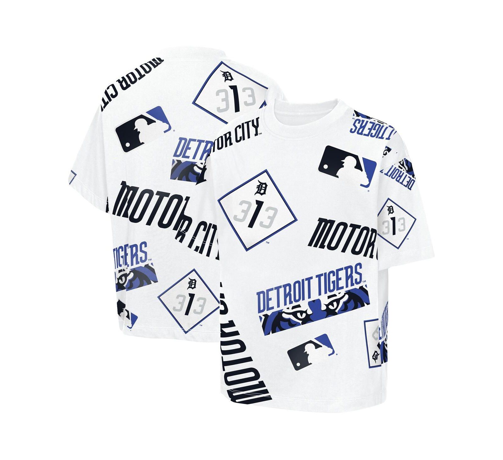 Детская футболка Outerstuff Detroit Tigers Circus Catch, белая