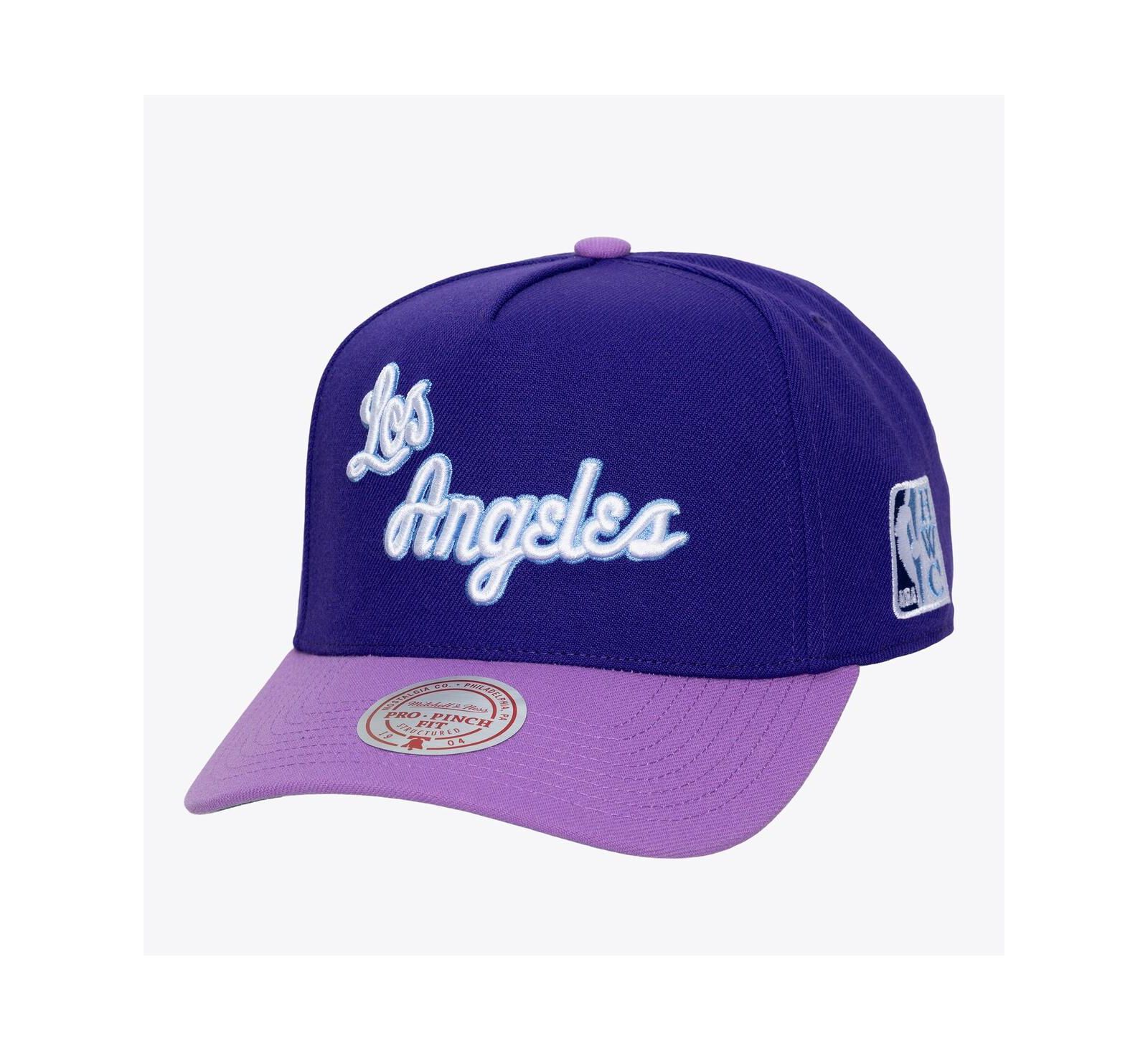 Mitchell & Ness Men's Purple Los Angeles Lakers Hardwood Classics Legendary Away Pro-Pinch Adjustable Hat