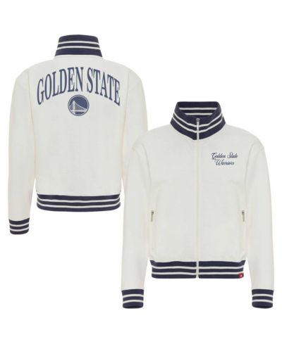 Куртка Sportiqe Women's Cream Golden State Warriors Athletic Club Collection Sutton French Terry Full-Zip Jacket