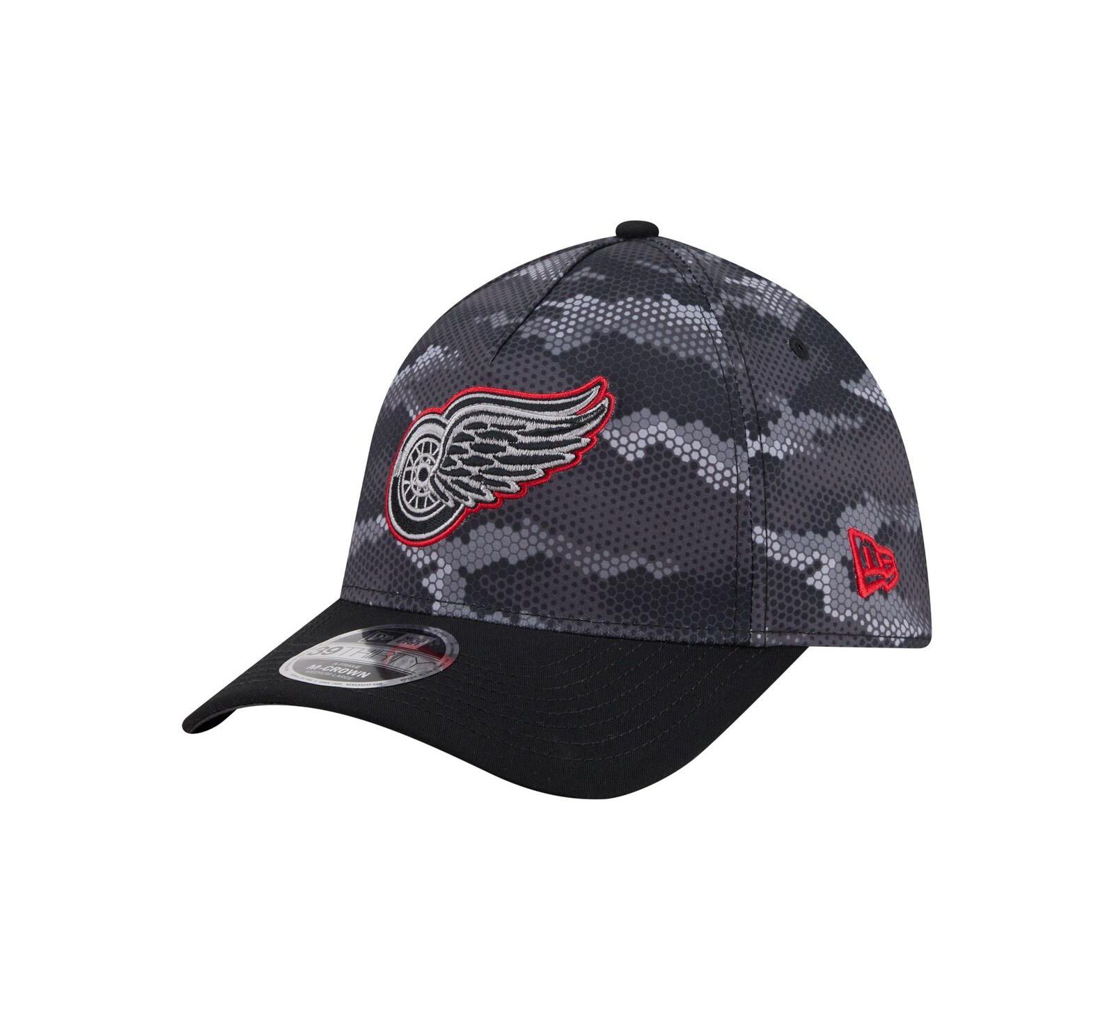 Кепка New Era Detroit Red Wings Zero Dark 39THIRTY Flex Мужская Black
