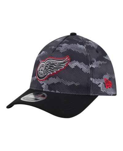 New Era Men's Black Detroit Red Wings Zero Dark 39THIRTY Flex Hat
