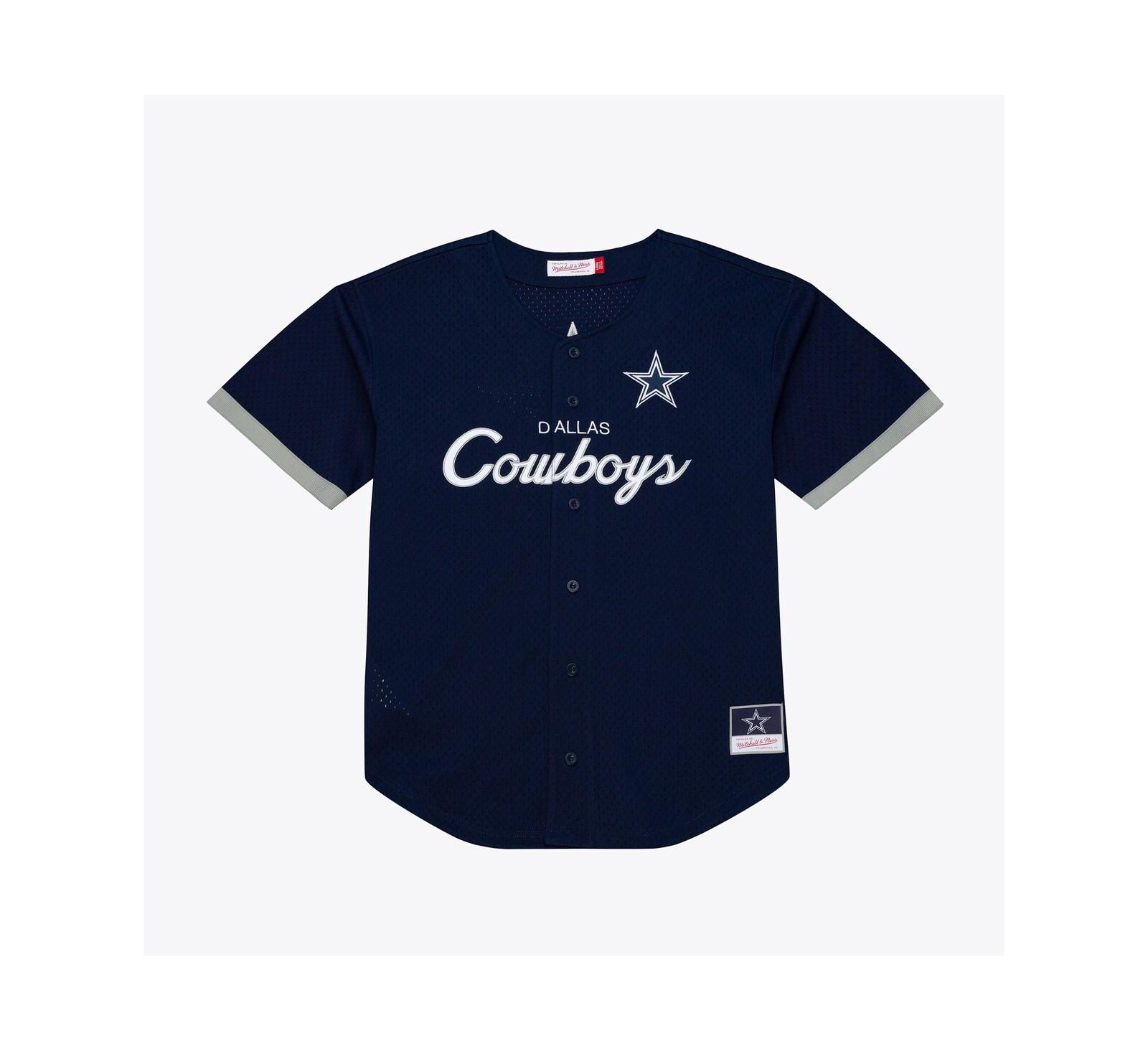 Mitchell & Ness Мужская джерси Dallas Cowboys Mesh Full-Button