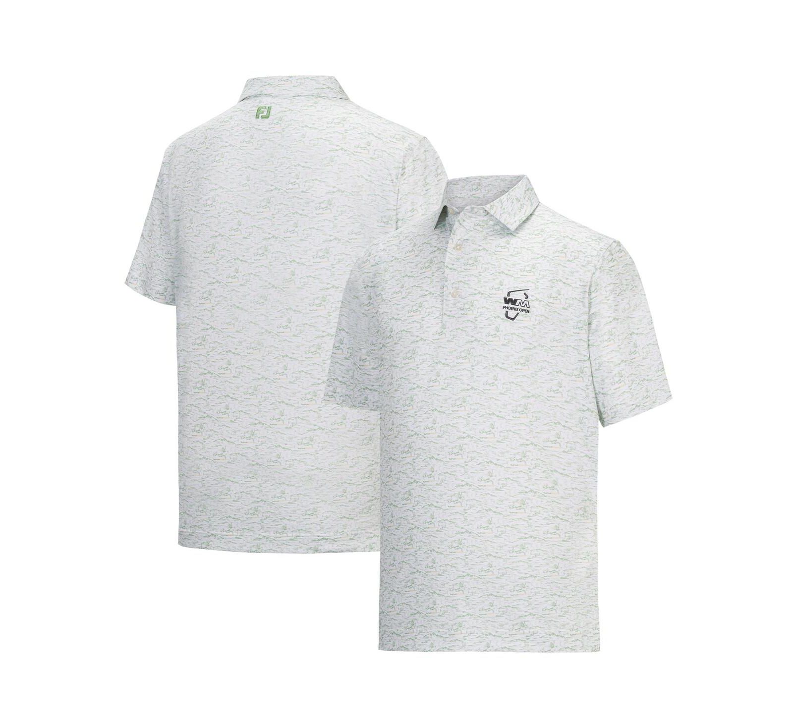 FootJoy Men's White WM Phoenix Open ProDry All Over Print Polo Shirt
