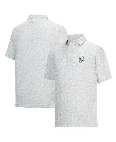 Мужская рубашка-поло FootJoy White WM Phoenix Open ProDry All Over Print