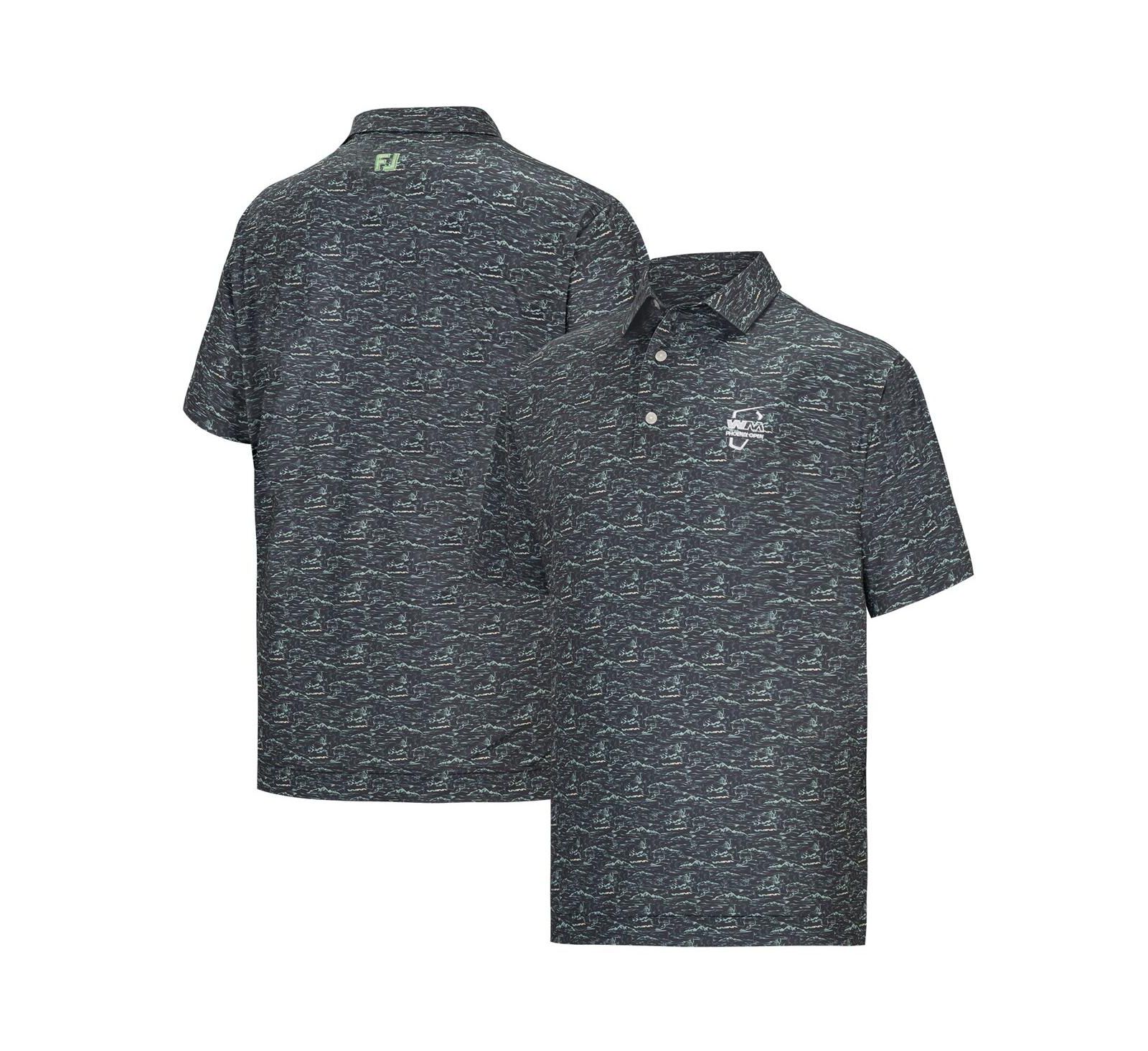 FootJoy Men's Gray WM Phoenix Open ProDry All Over Print Polo Shirt