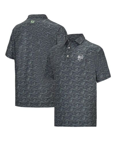Мужская рубашка-поло FootJoy Gray WM Phoenix Open ProDry All Over Print