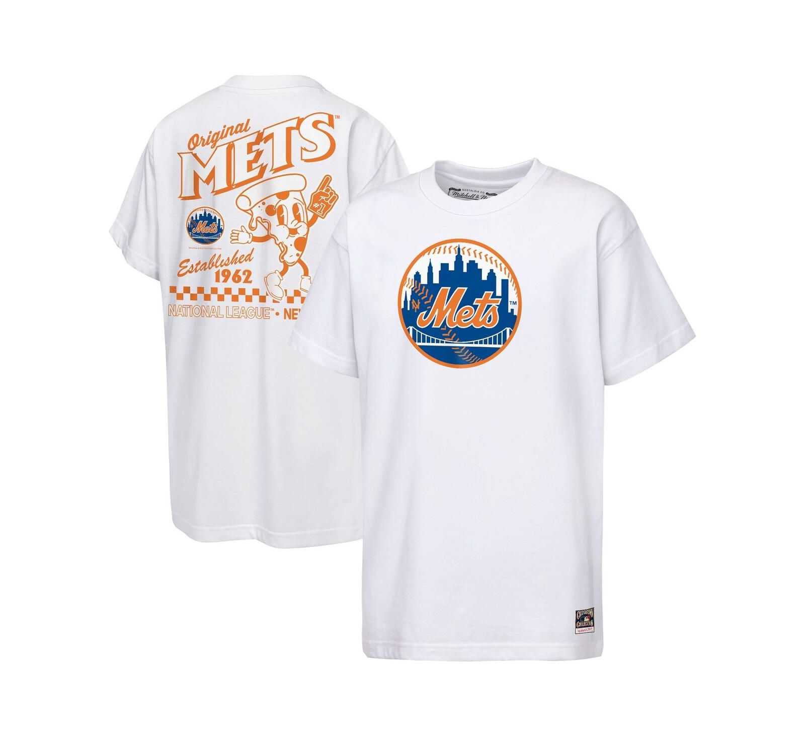 Детская футболка Mitchell & Ness White New York Mets Cooperstown Concession T-Shirt