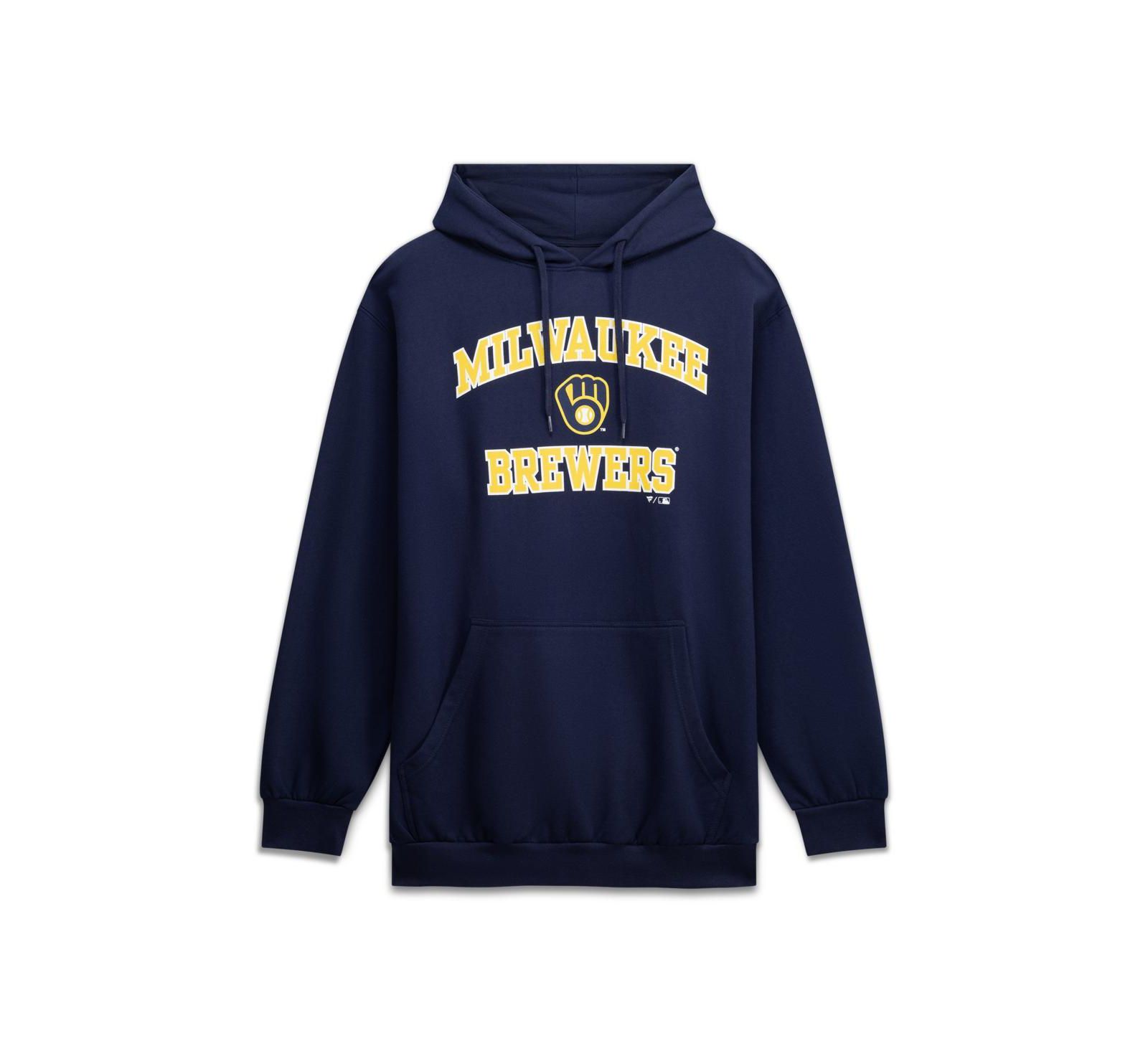 Мужская толстовка Fanatics Navy Milwaukee Brewers Big & Tall Heart Soul