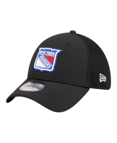 New Era Мужская кепка 39THIRTY Flex с логотипом New York Rangers, черная