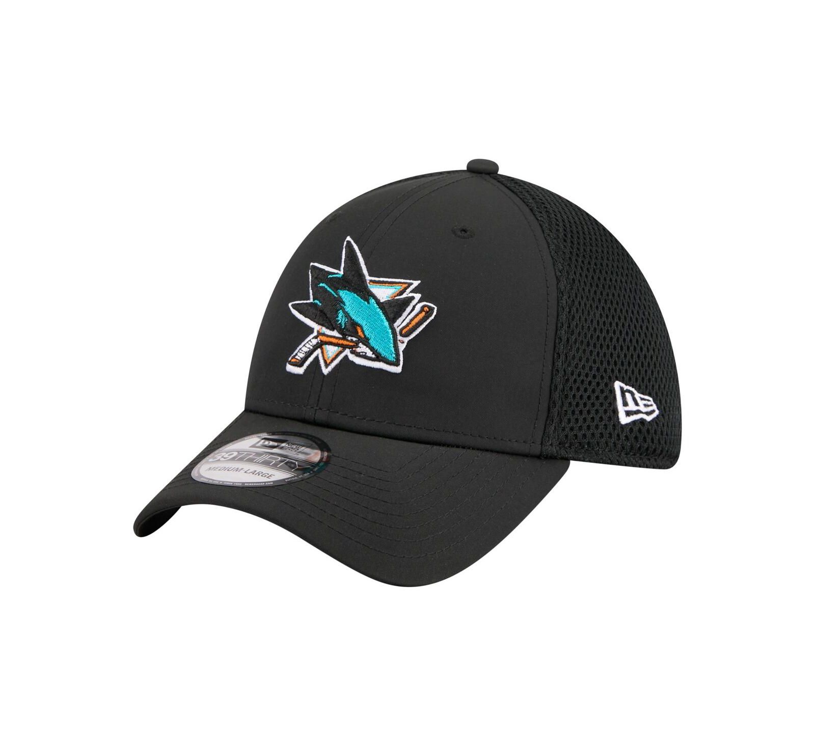 New Era Мужская кепка 39THIRTY Flex Black с логотипом San Jose Sharks