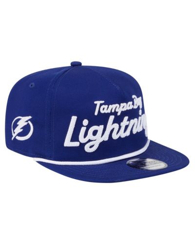 New Era Men's Blue Tampa Bay Lightning Team Text Golfer Adjustable Hat