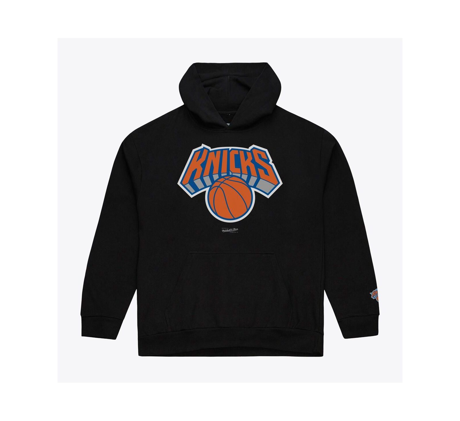 Мужское флисовое худи Mitchell & Ness Black New York Knicks