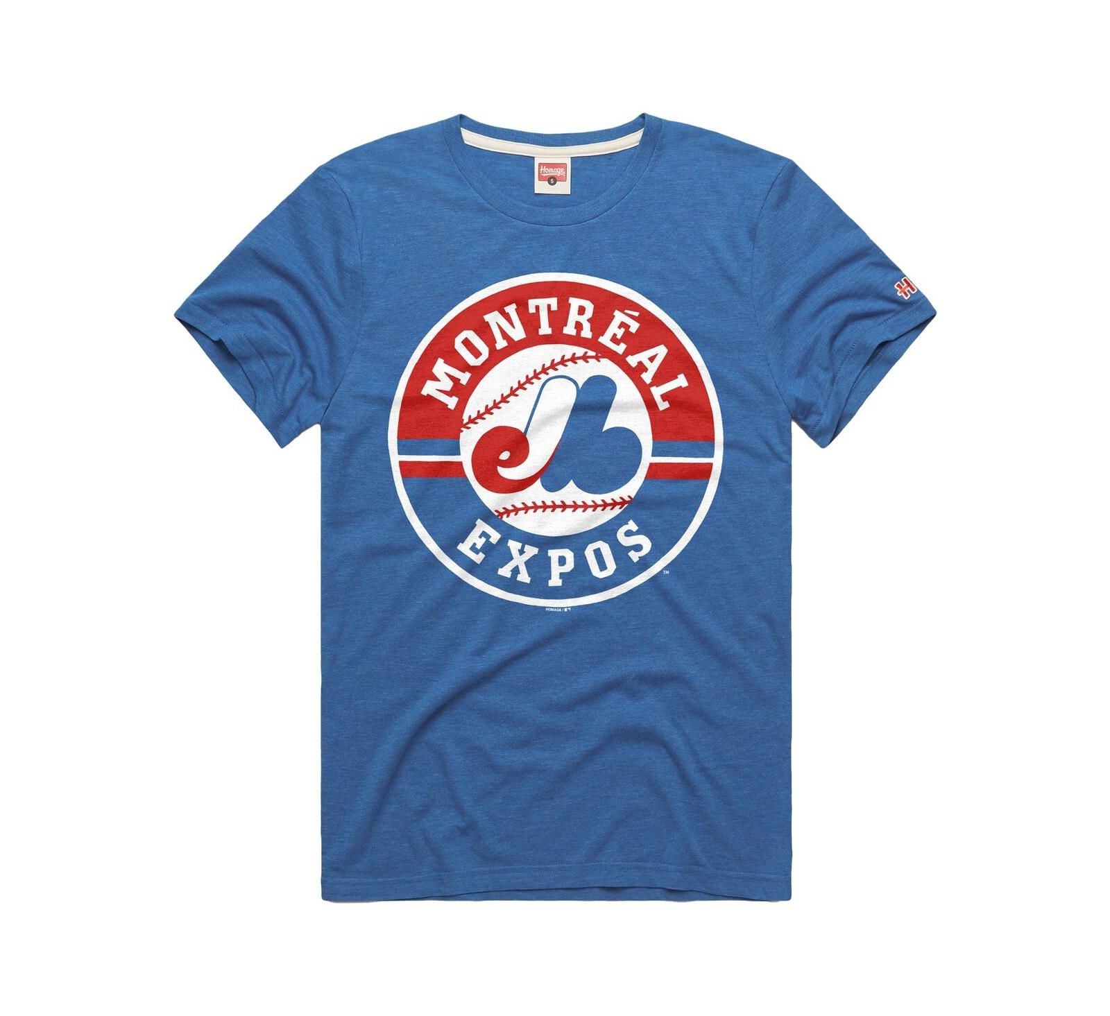 Футболка Homage Мужская Royal Montreal Expos Tri-Blend