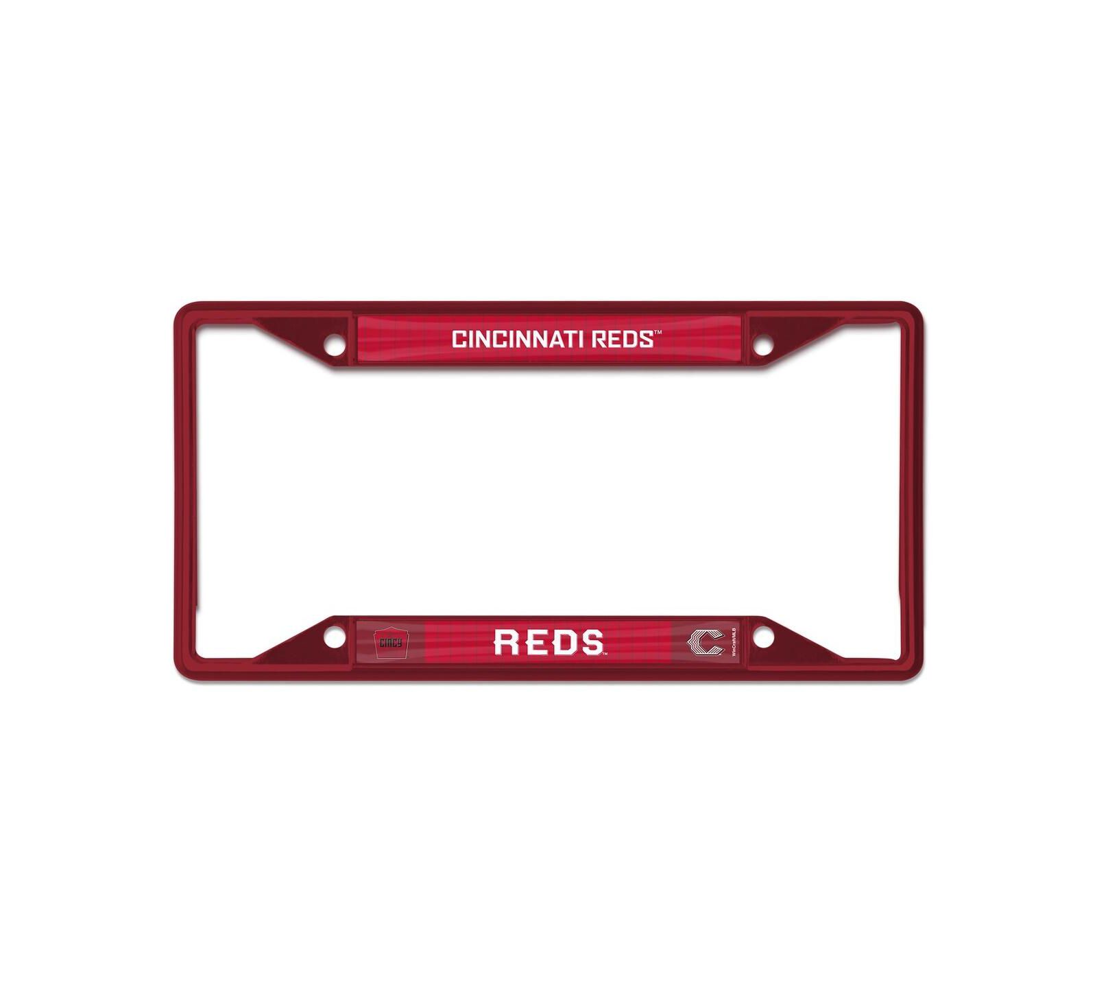 Металлическая рамка для номерного знаска Wincraft Cincinnati Reds 2026 City Connect Laser Cut Metal
