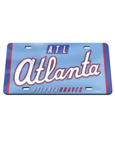 Wincraft Atlanta Braves 2026 City Connect Laser Cut Acrylic License Plate