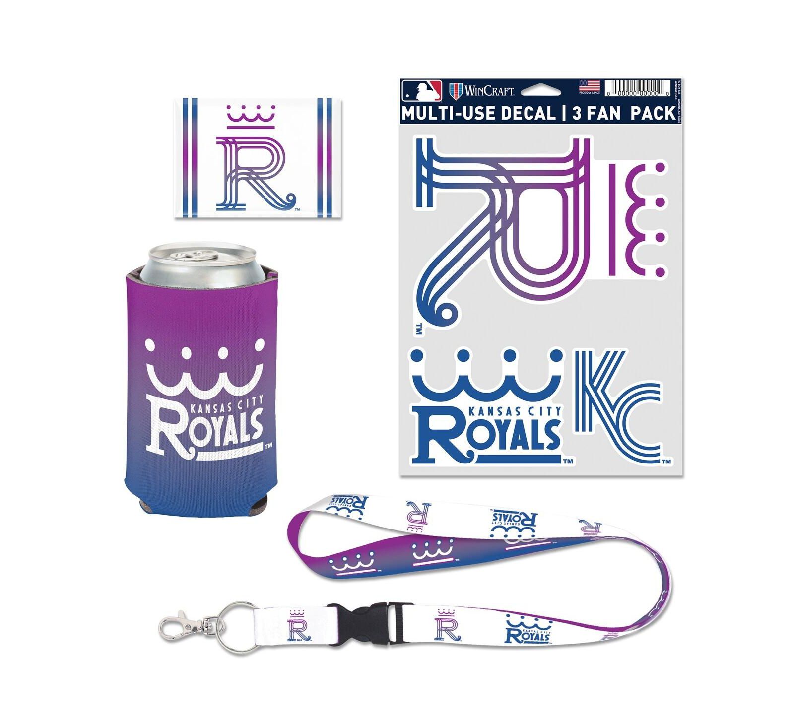 Набор фаната Wincraft Kansas City Royals 2026 City Connect 4-Piece Fan Pack