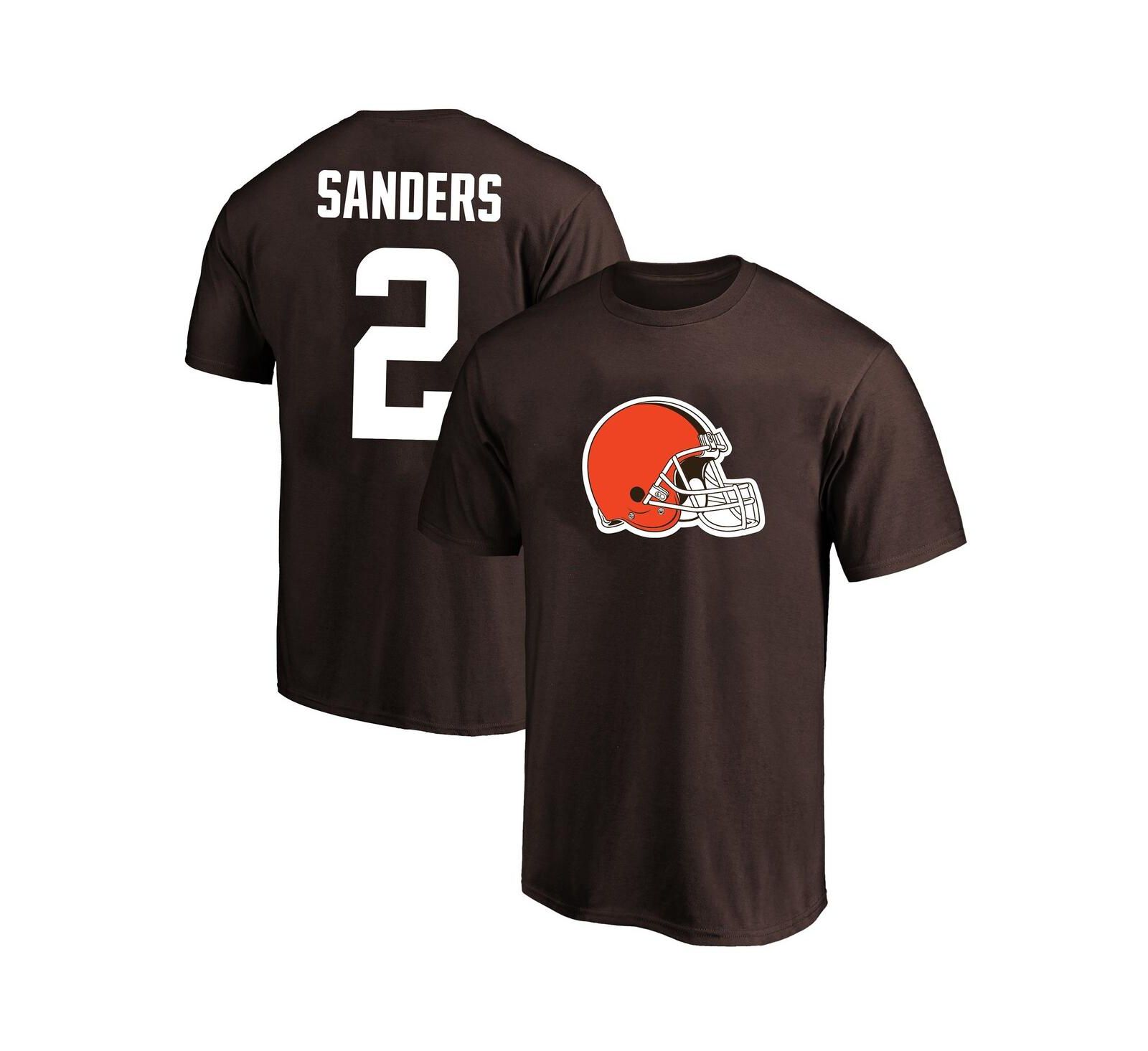 Fanatics Мужская футболка Shedeur Sanders Cleveland Browns Brown Big & Tall