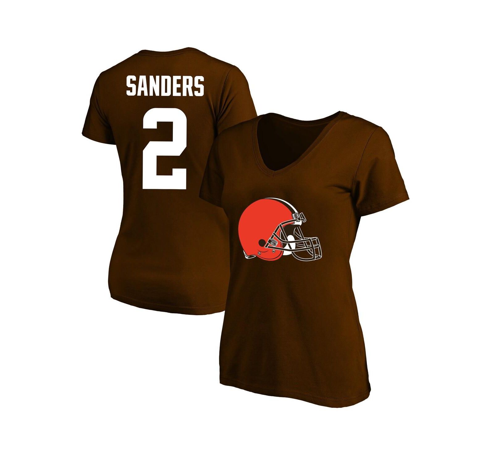 Женская футболка Fanatics Cleveland Browns Shedeur Sanders, Plus Size