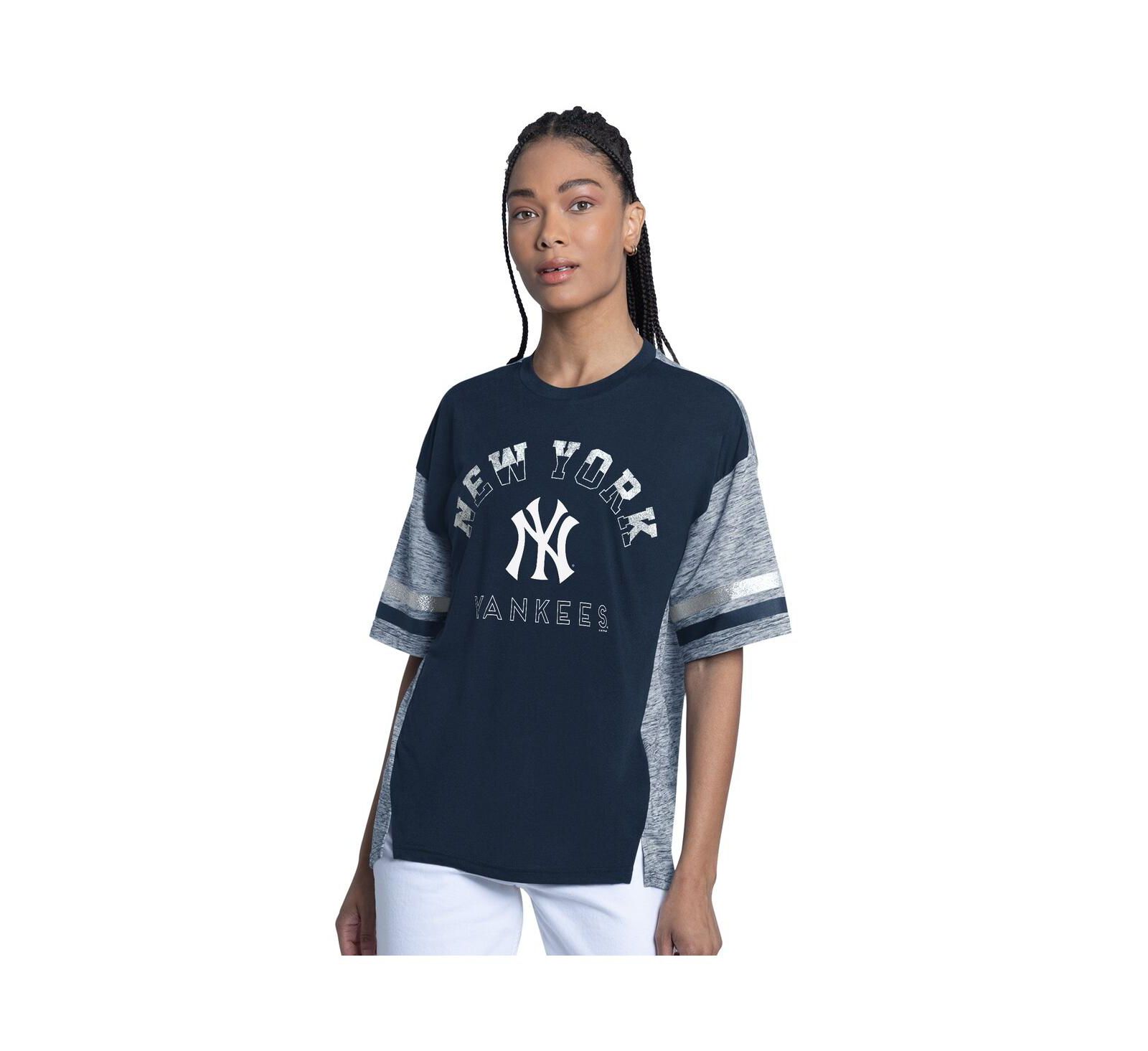 Женский топ G-III 4Her by Carl Banks Navy New York Yankees Oversized