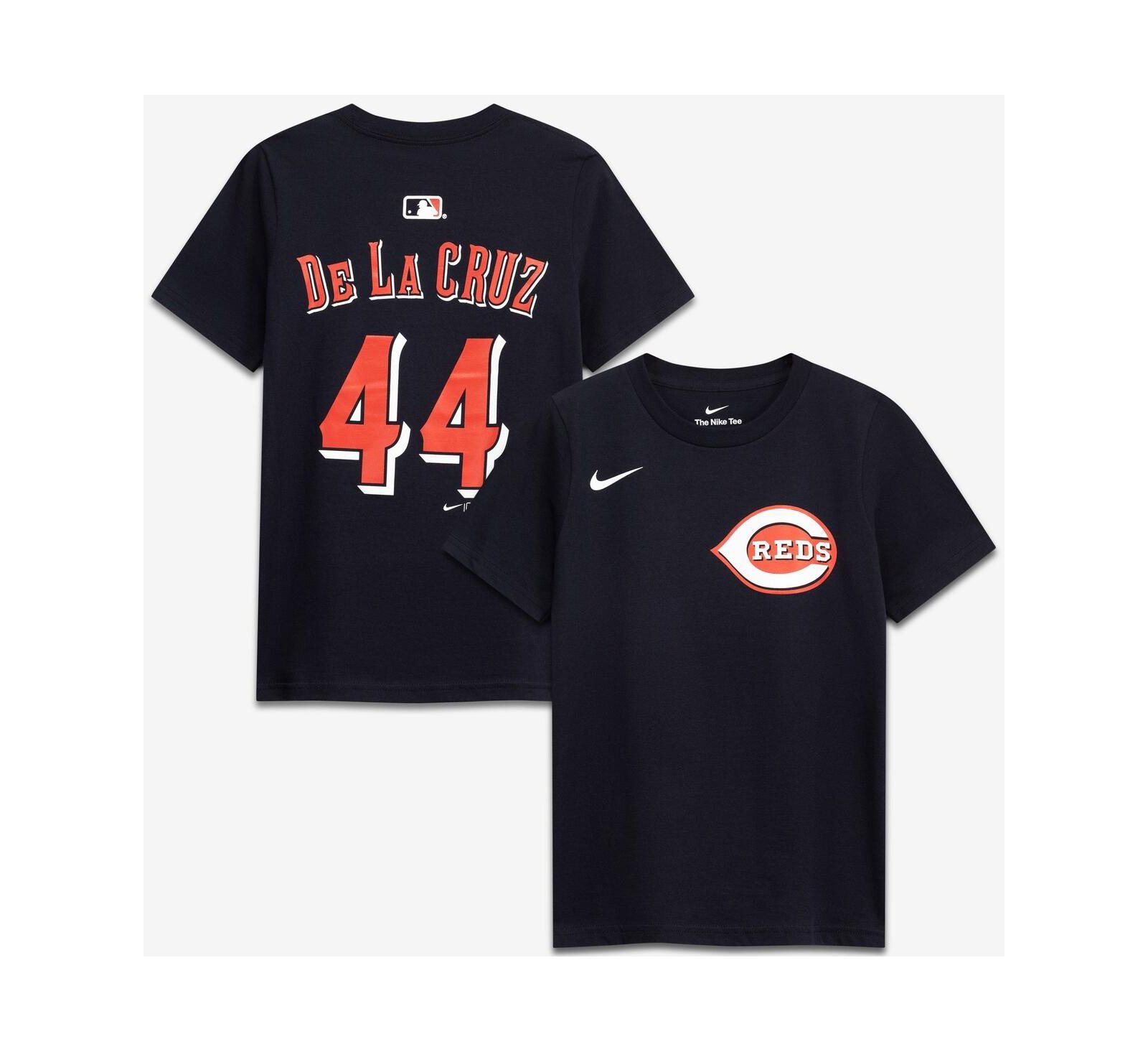 Футболка Nike Big Boys and Girls Elly De La Cruz Black Cincinnati Reds
