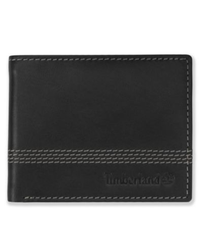 Мужской кожаный кошелек Timberland Men's Cloudy Leather Billfold Wallet