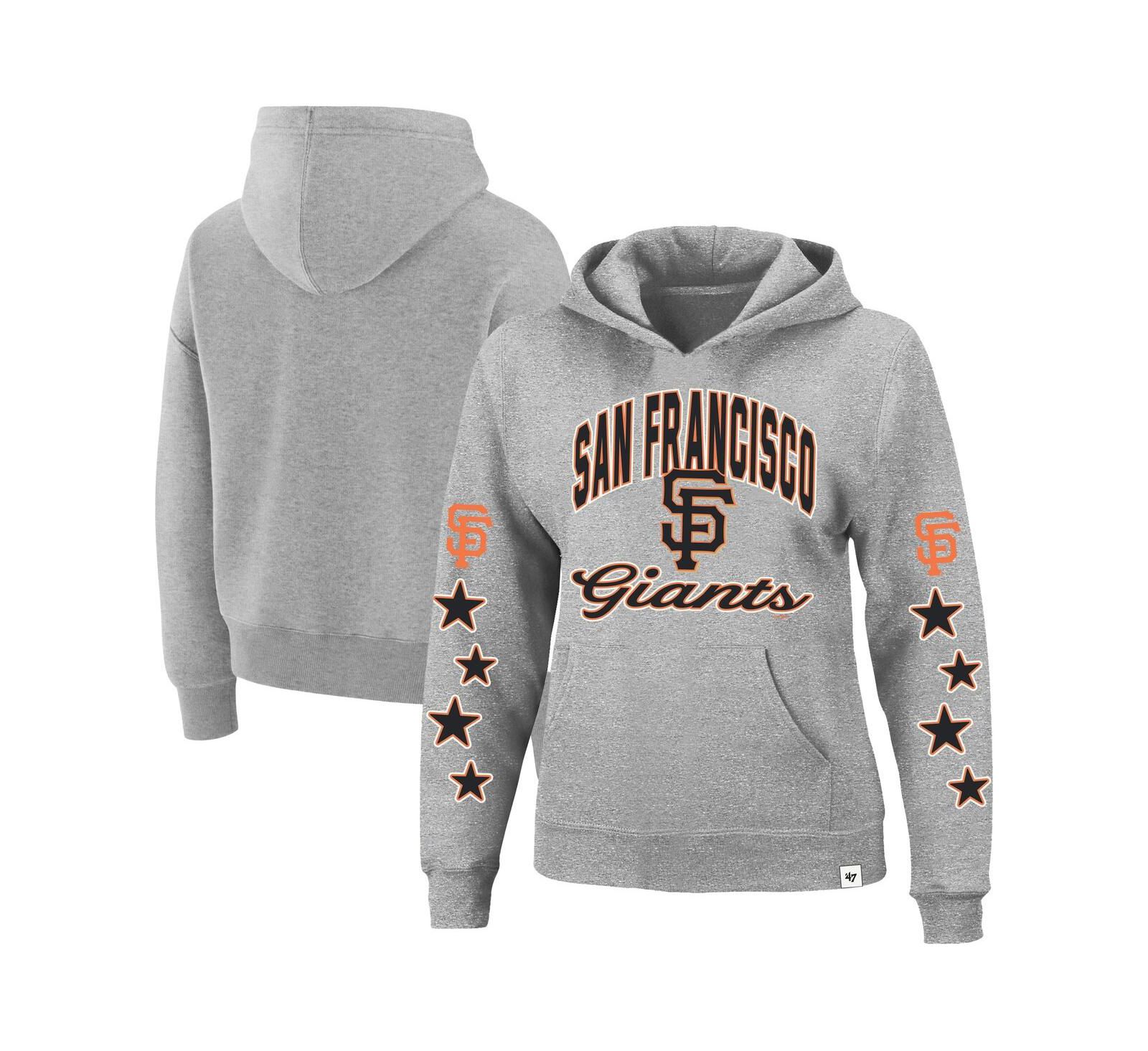 Женский худи '47 Brand San Francisco Giants Plus Size Heather Gray
