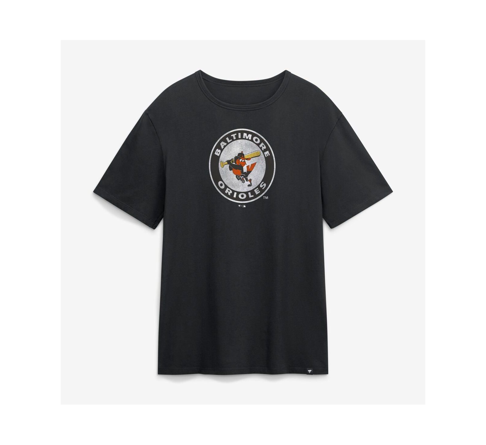 Мужская черная винтажная футболка Fanatics Baltimore Orioles Logo Legacy