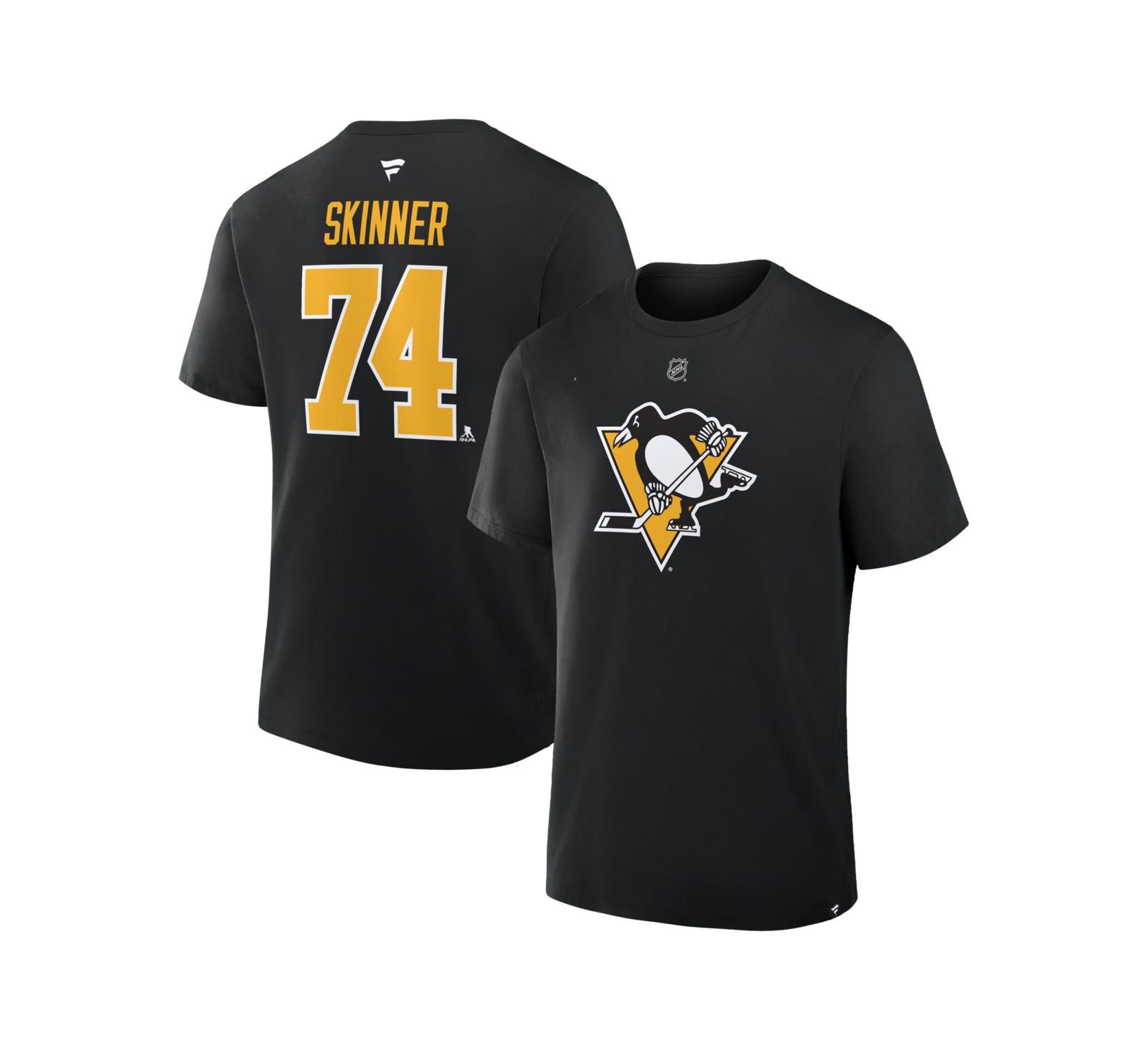Мужская футболка Fanatics Pittsburgh Penguins Authentic Stack Name & Number