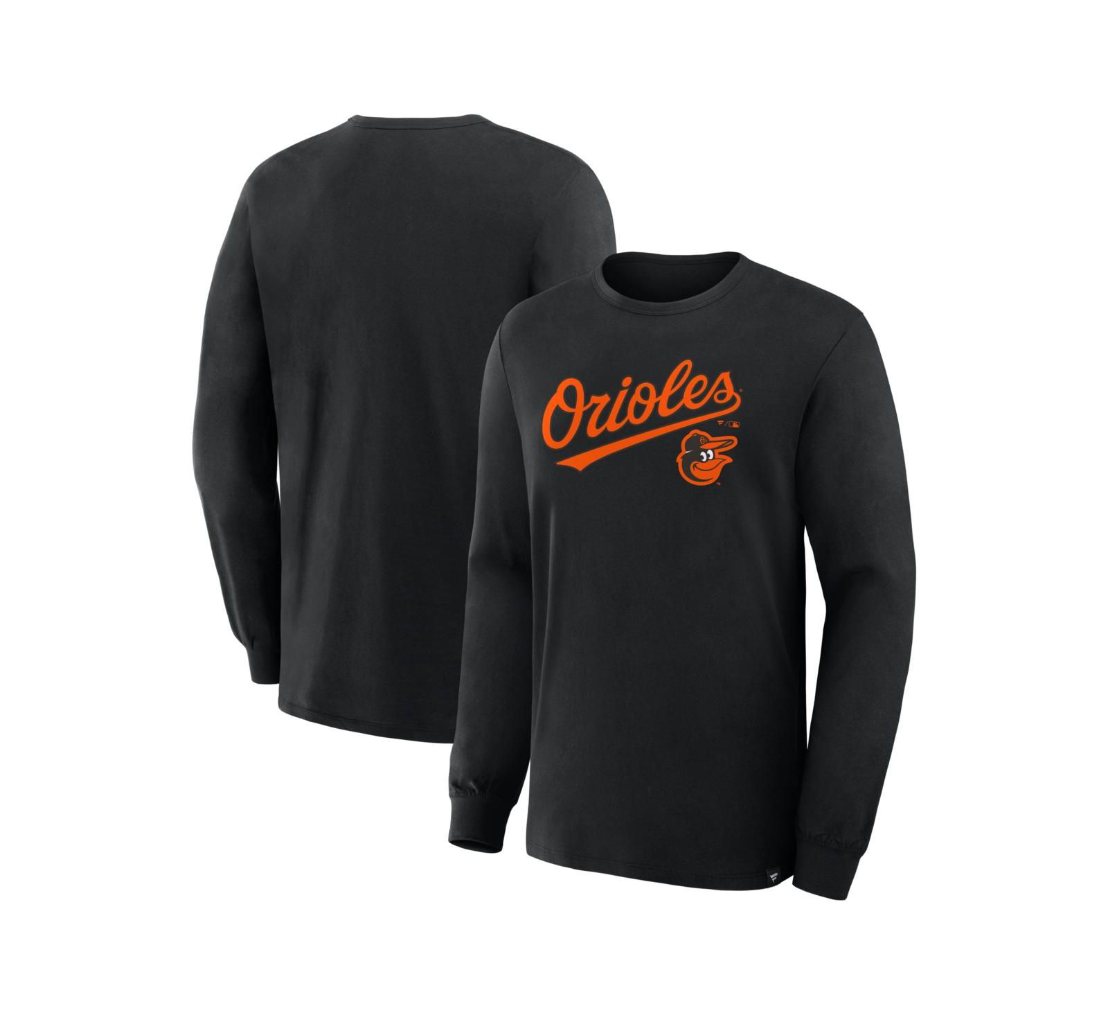 Fanatics Men's Black Baltimore Orioles Lock-Up Legacy Long Sleeve T-Shirt