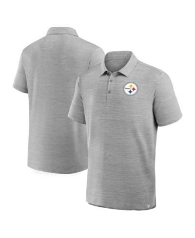 Fanatics Мужская серая polo-рубашка Pittsburgh Steelers Clutch