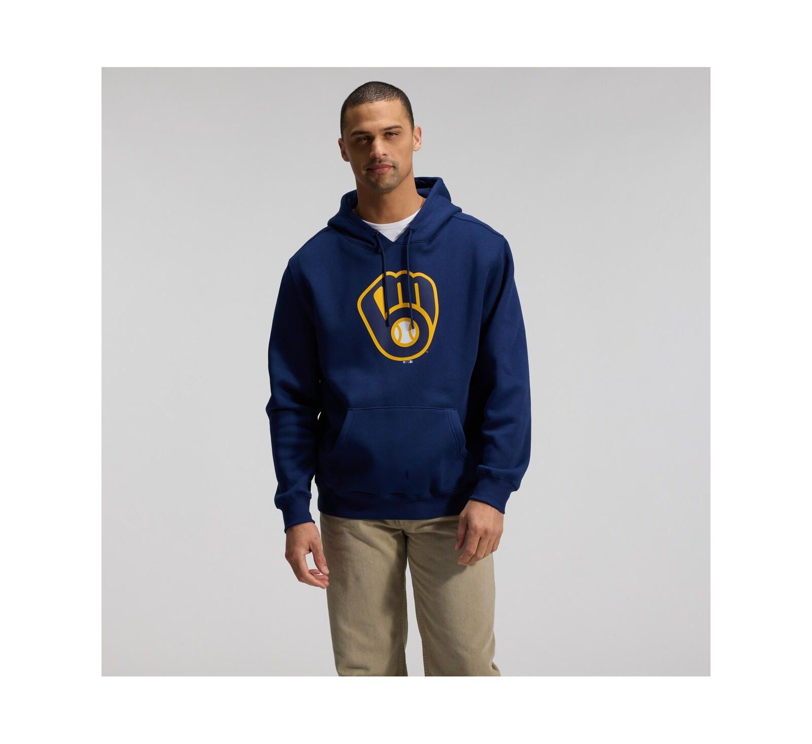 Мужское худи Fanatics Navy Milwaukee Brewers Primary Logo Legacy